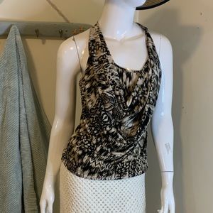 Beautiful sexy sleeveless blouse.